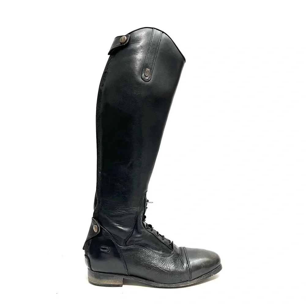 TREADSTEP | Vintage 1990s women’s black leather knee high field riding boots